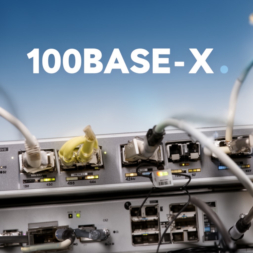 AI-generated illustration of 100BASE-X