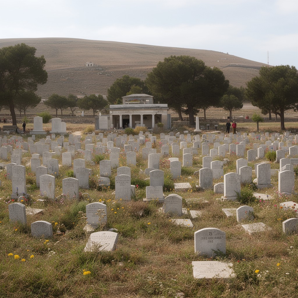AI-generated illustration of Lone Pine Cemetery