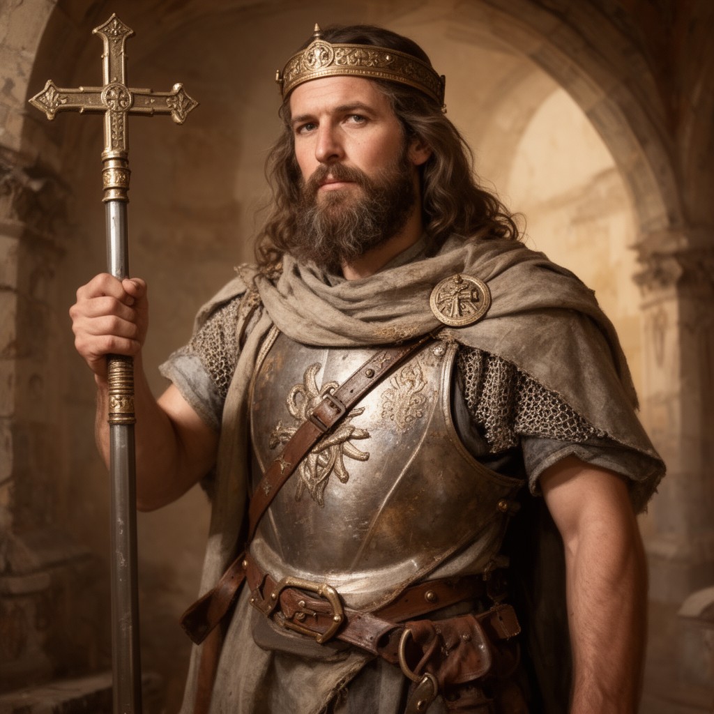 AI-generated illustration of Godfrey of Bouillon