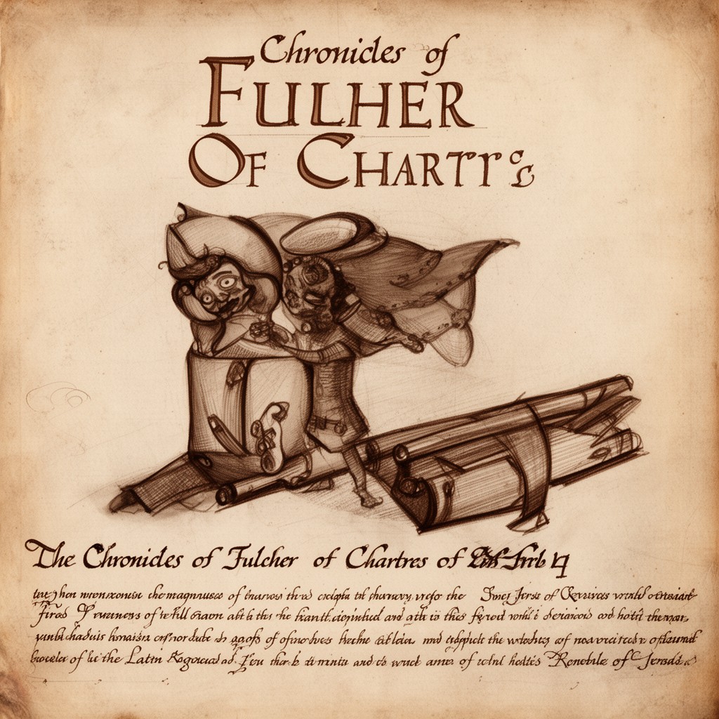 AI-generated illustration of chronicles of Fulcher of Chartres