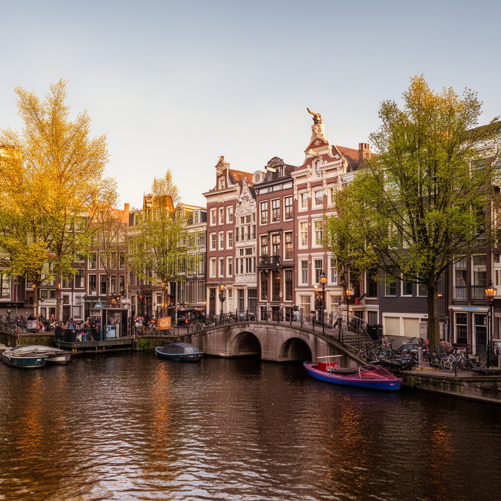 AI-generated illustration of Amsterdam