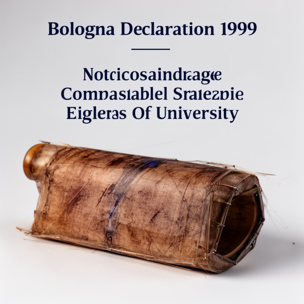 AI-generated illustration of Bologna Declaration 1999
