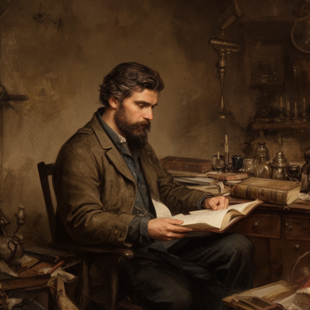 AI-generated illustration of Aureliano Buendía