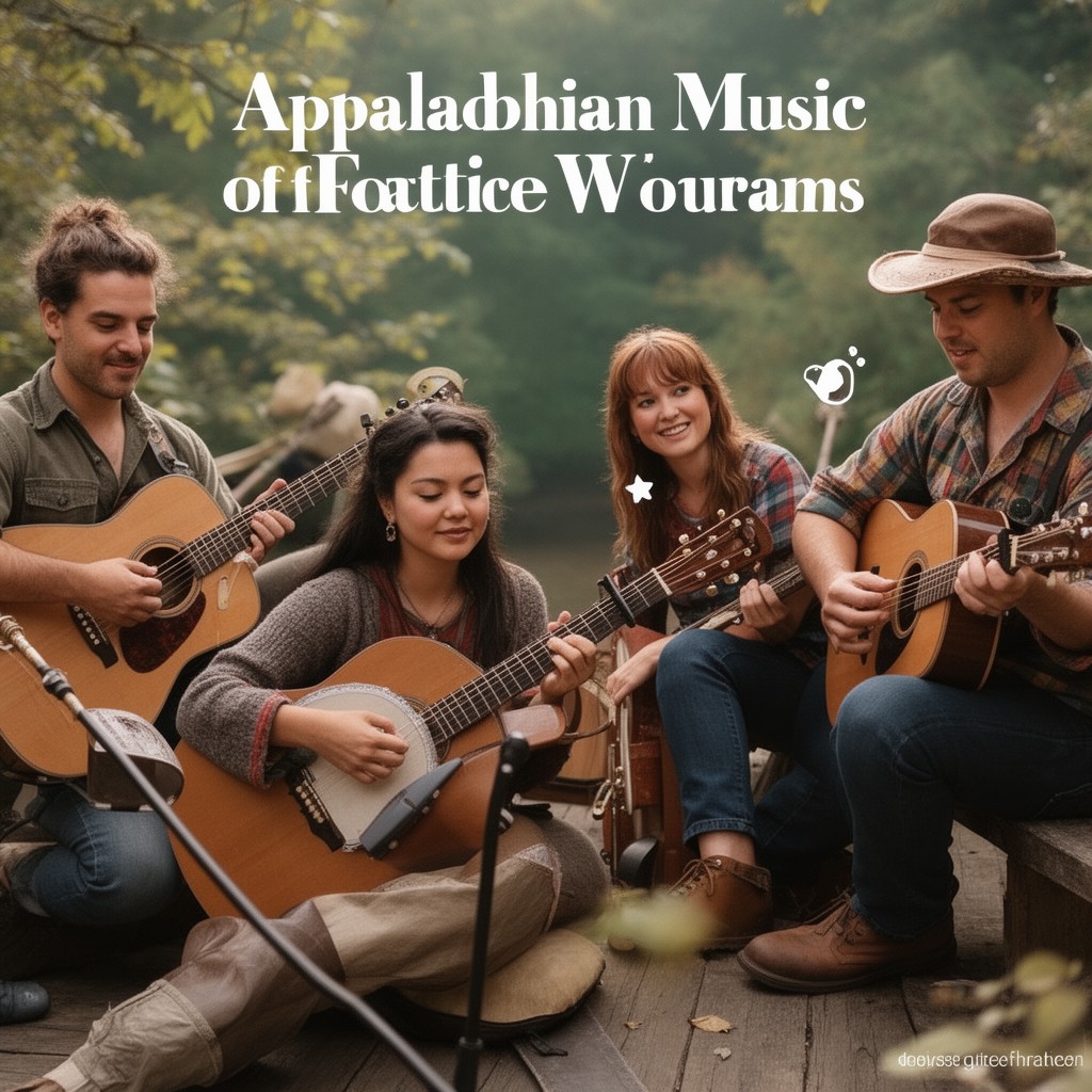 AI-generated illustration of Appalachian music