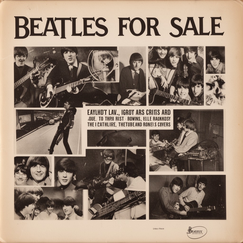 AI-generated illustration of Beatles for Sale