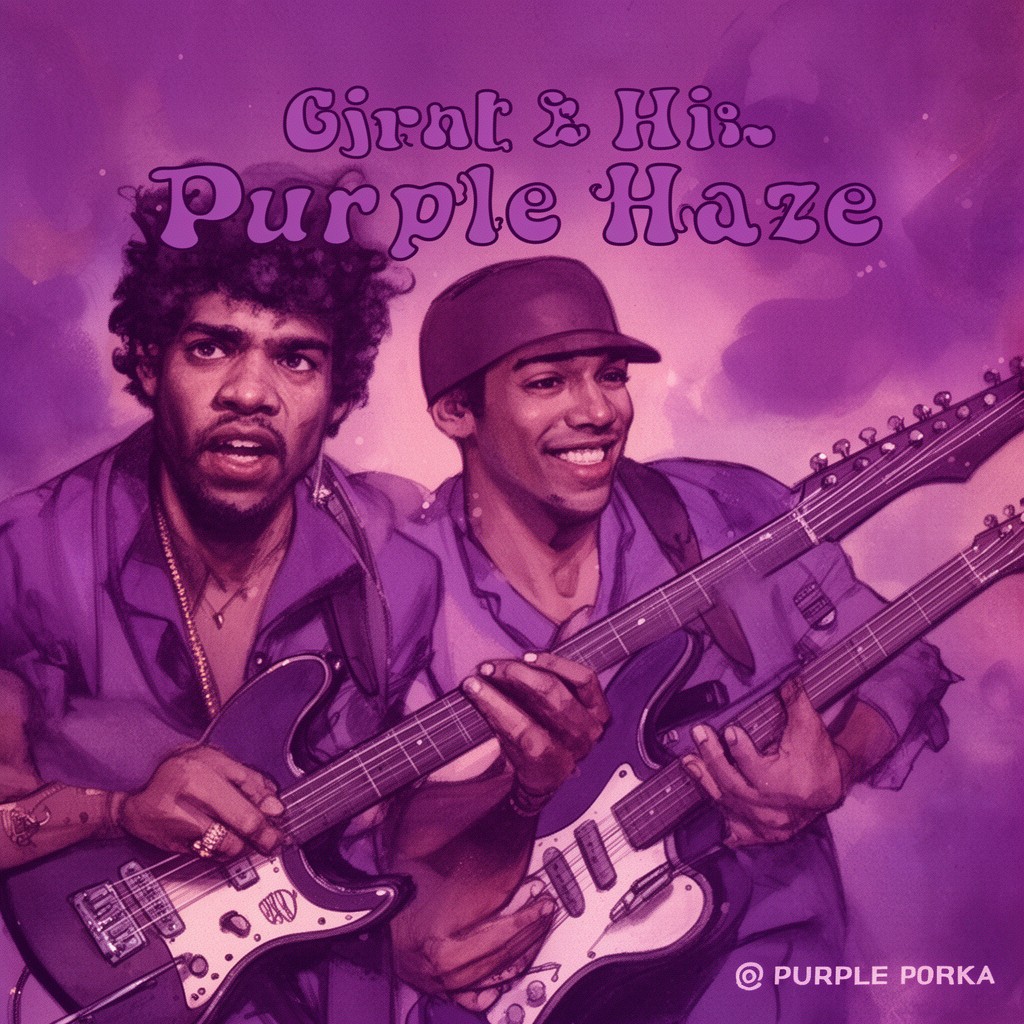 AI-generated illustration of Purple Haze