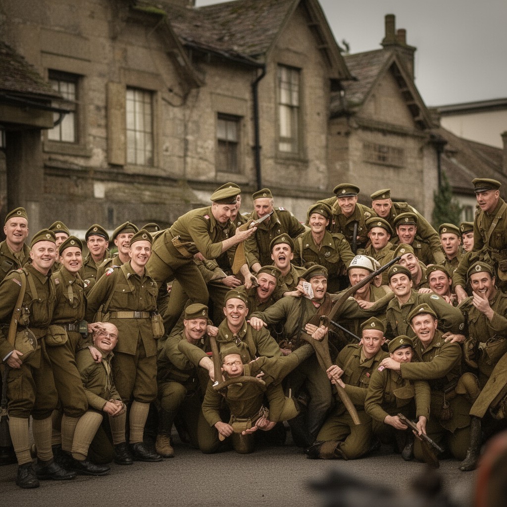 AI-generated illustration of Home Guard (United Kingdom)