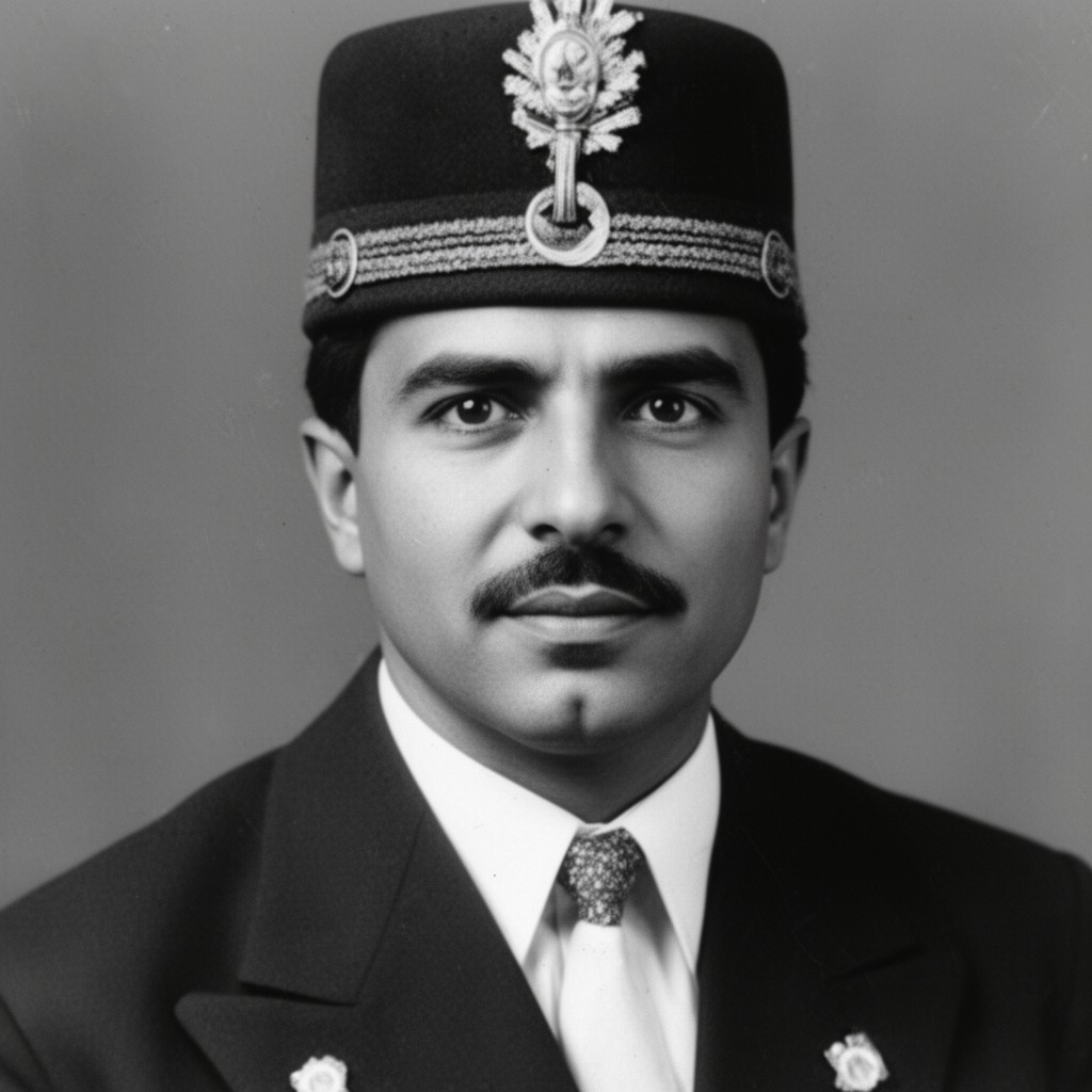 AI-generated illustration of Faisal I of Iraq