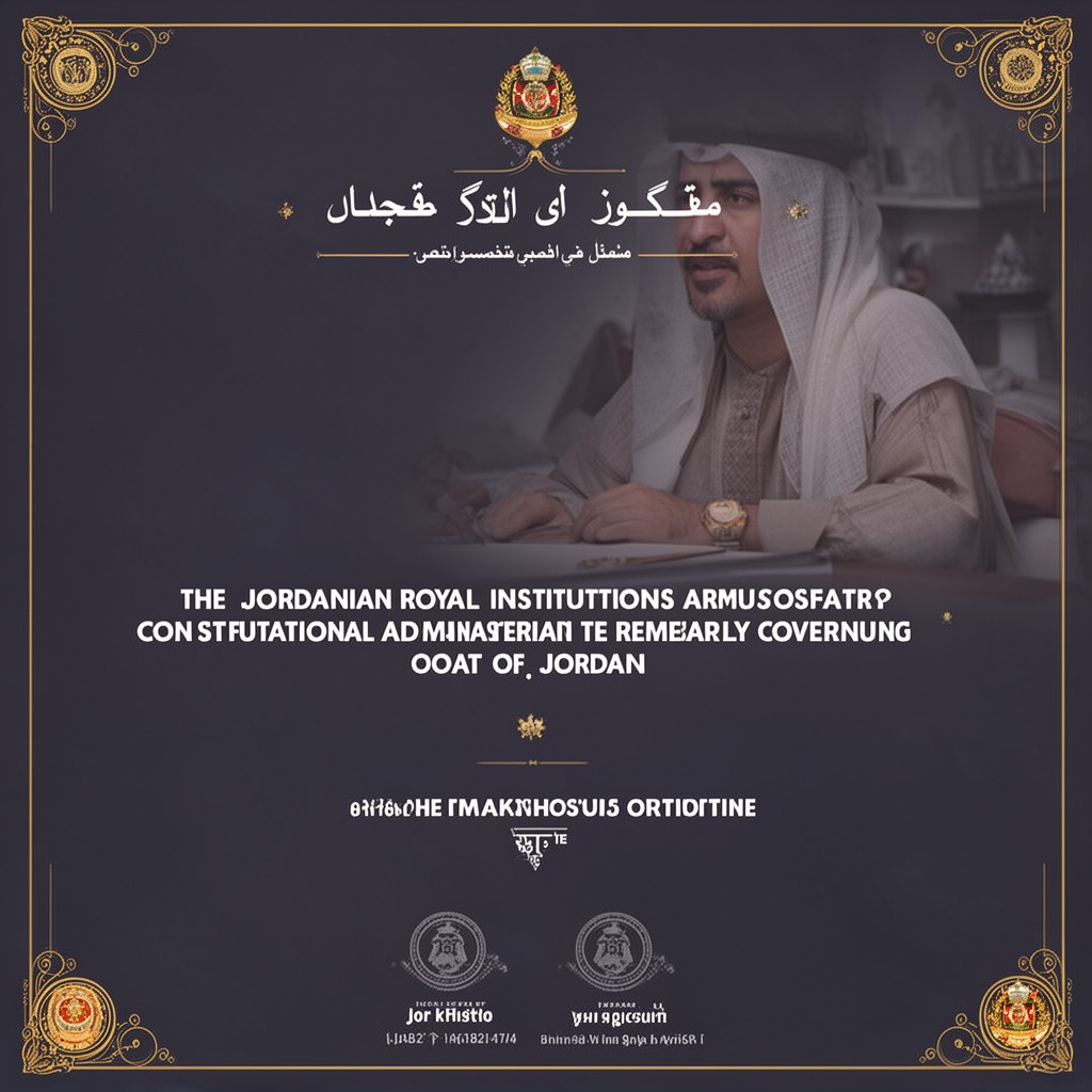 AI-generated illustration of Jordanian royal institutions