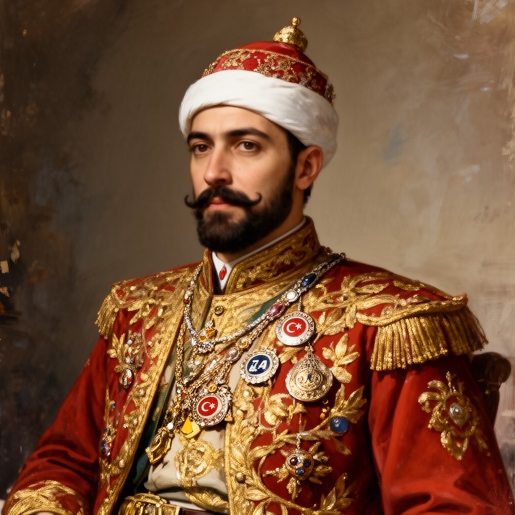AI-generated illustration of Mahmud II