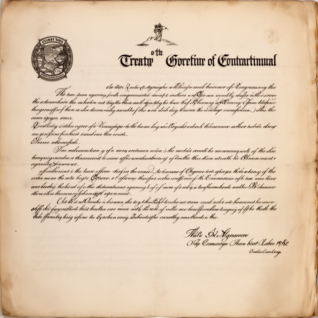 AI-generated illustration of Treaty of Constantinople of 1832