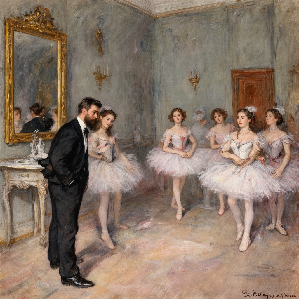 AI-generated illustration of Edgar Degas