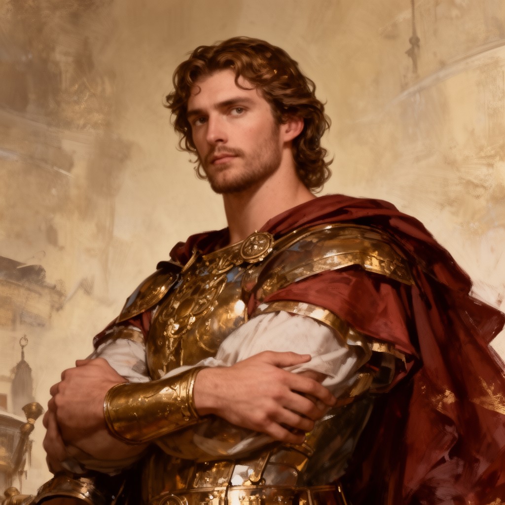 AI-generated illustration of Hephaestion