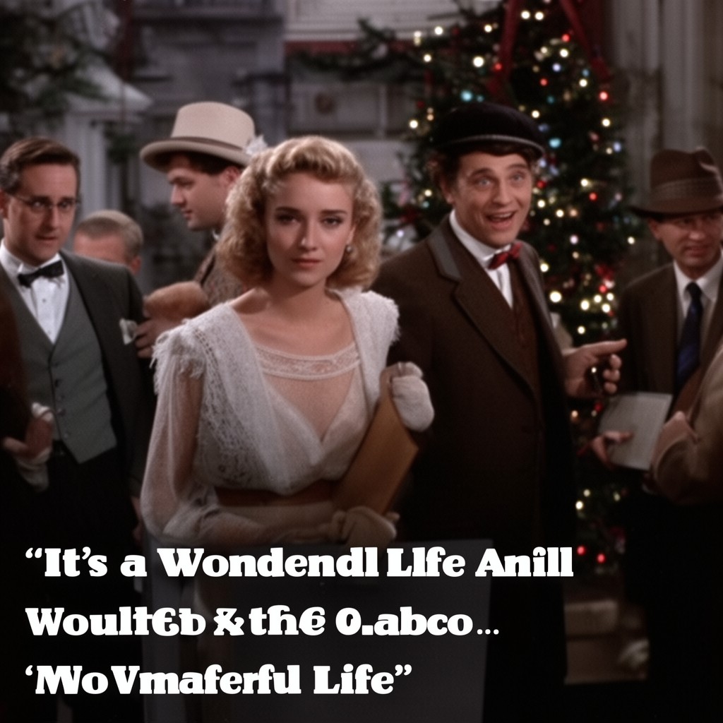 AI-generated illustration of It’s a Wonderful Life