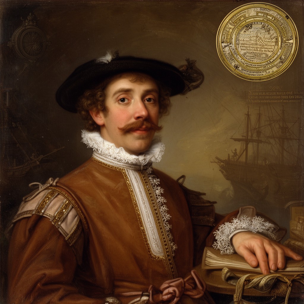 AI-generated illustration of Walter Raleigh
