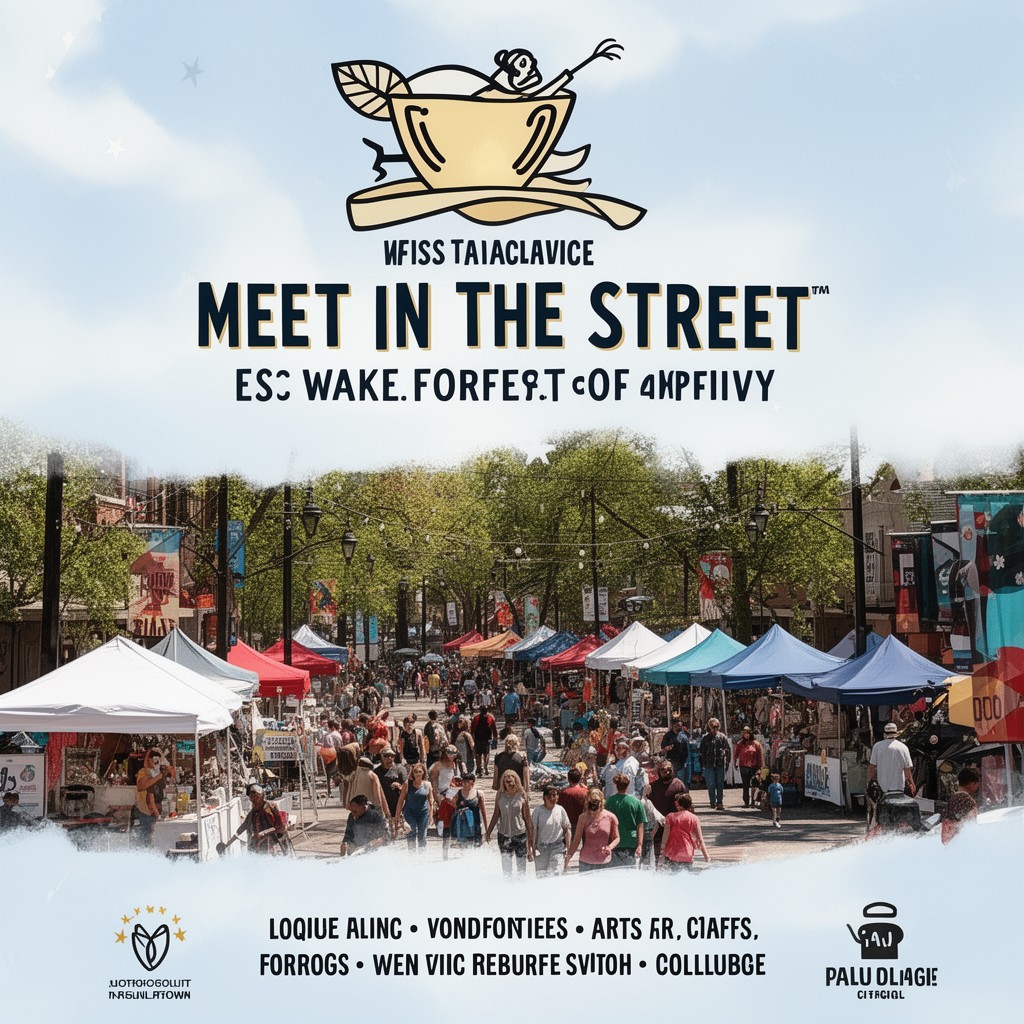 AI-generated illustration of Meet in the Street festival