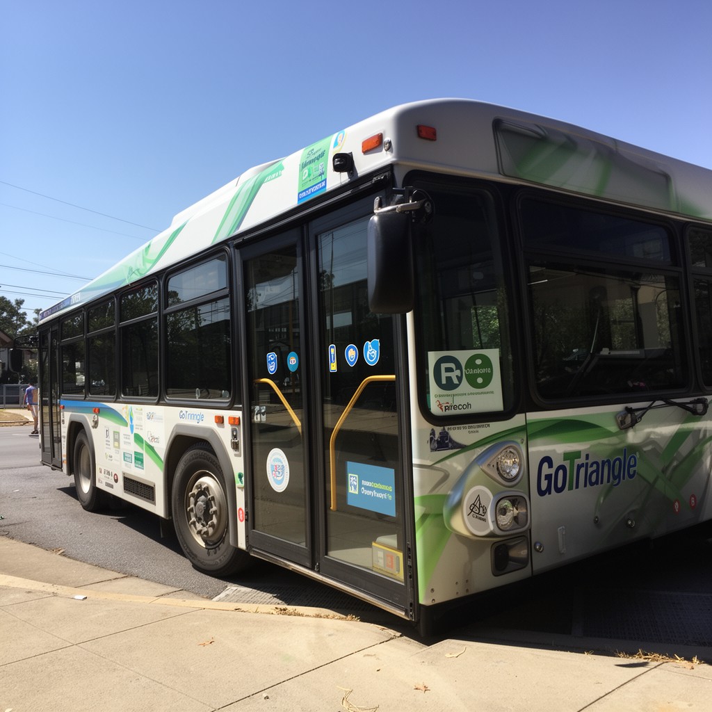AI-generated illustration of GoTriangle regional transit
