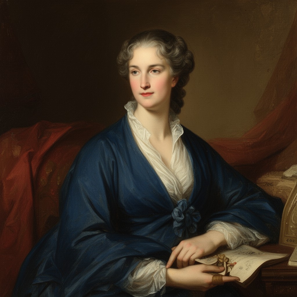 AI-generated illustration of Madame de Staël