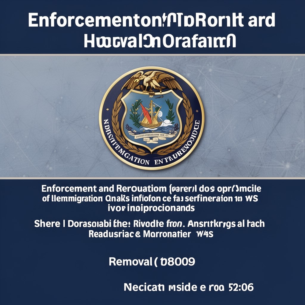 AI-generated illustration of Enforcement and Removal Operations
