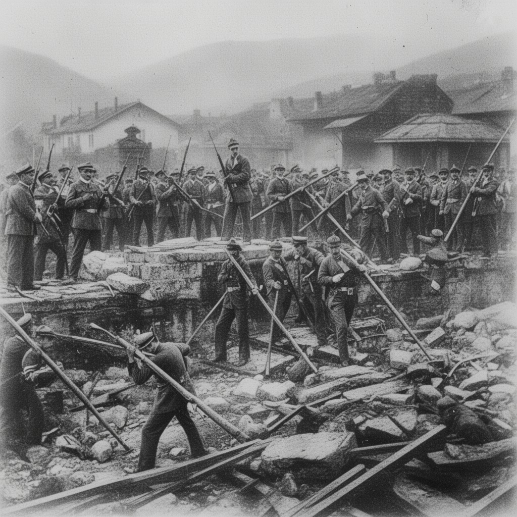 AI-generated illustration of Sonderbund War