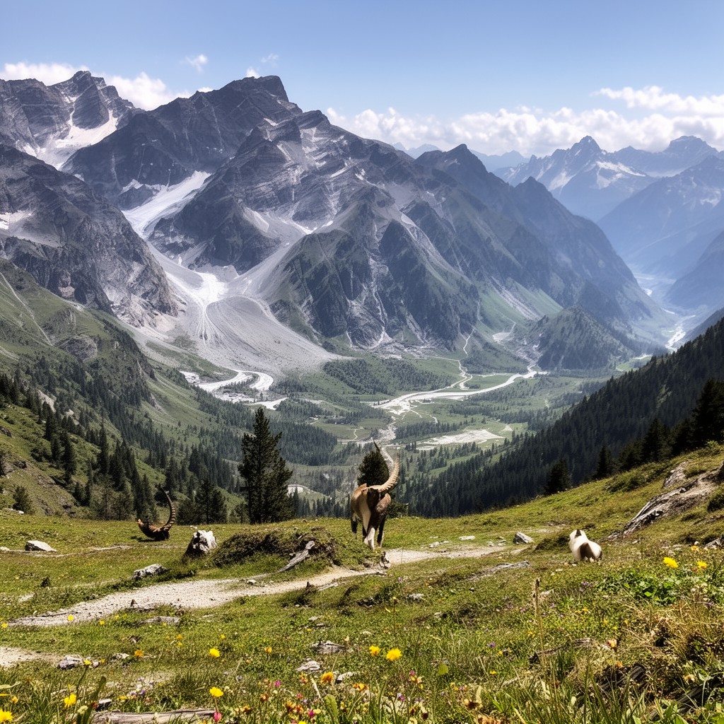 AI-generated illustration of Hohe Tauern National Park