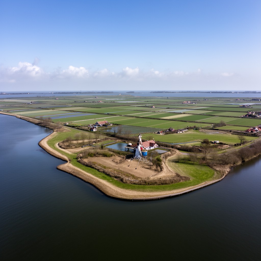 AI-generated illustration of island of Sint Philipsland