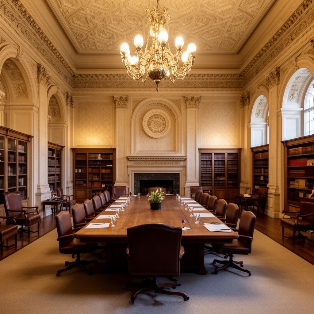 AI-generated illustration of Librarian’s Conference Room