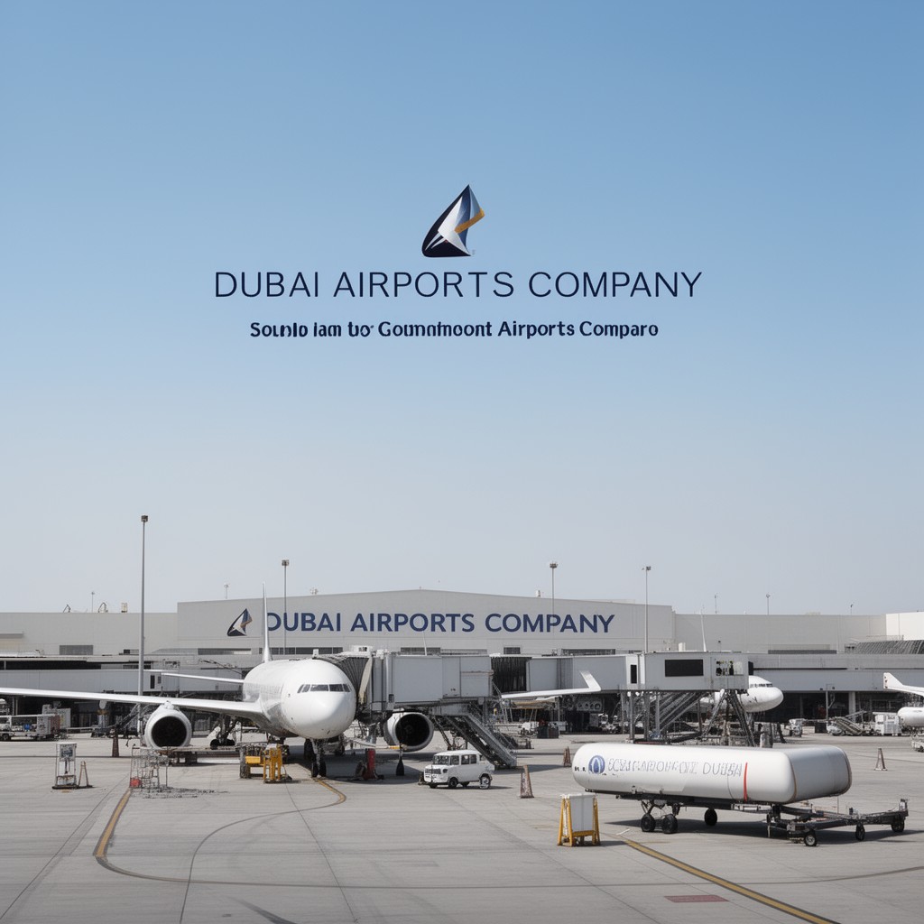 AI-generated illustration of Dubai Airports Company