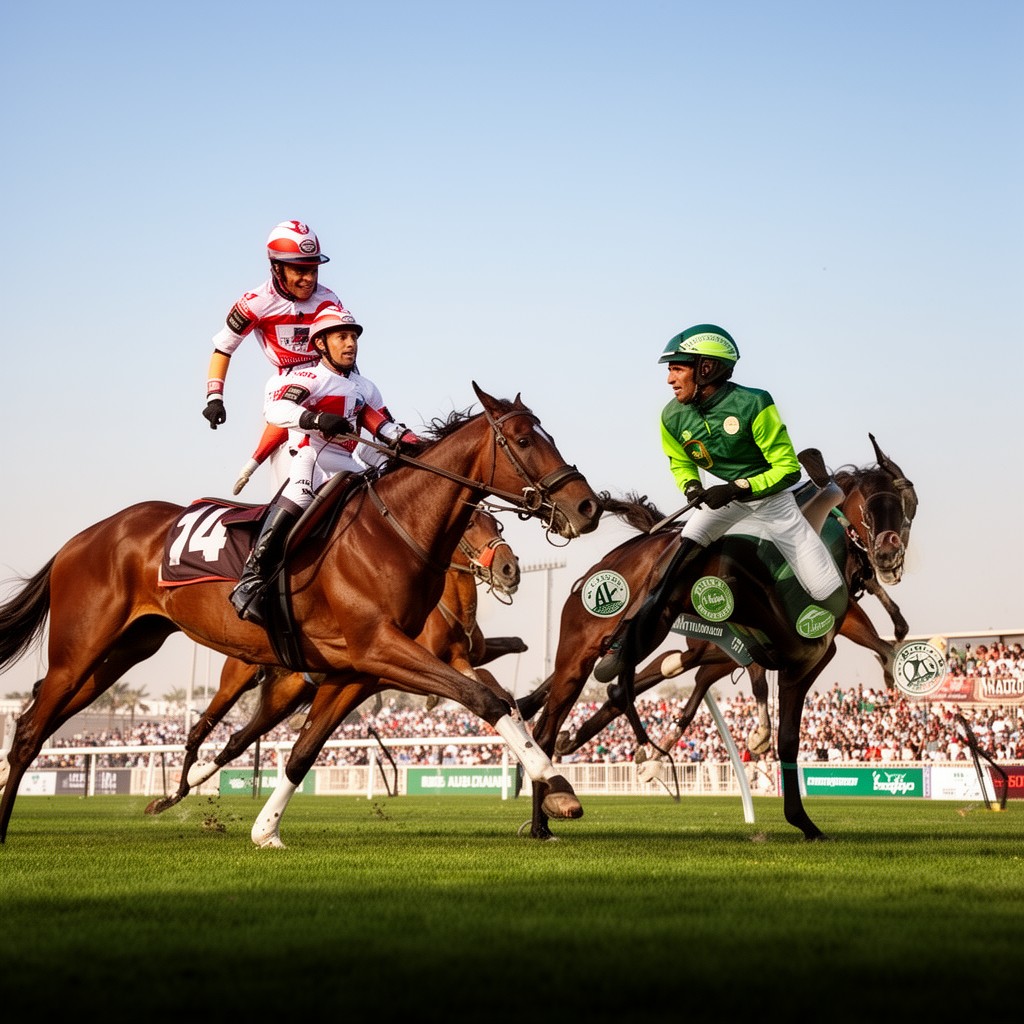 AI-generated illustration of Dubai Derby