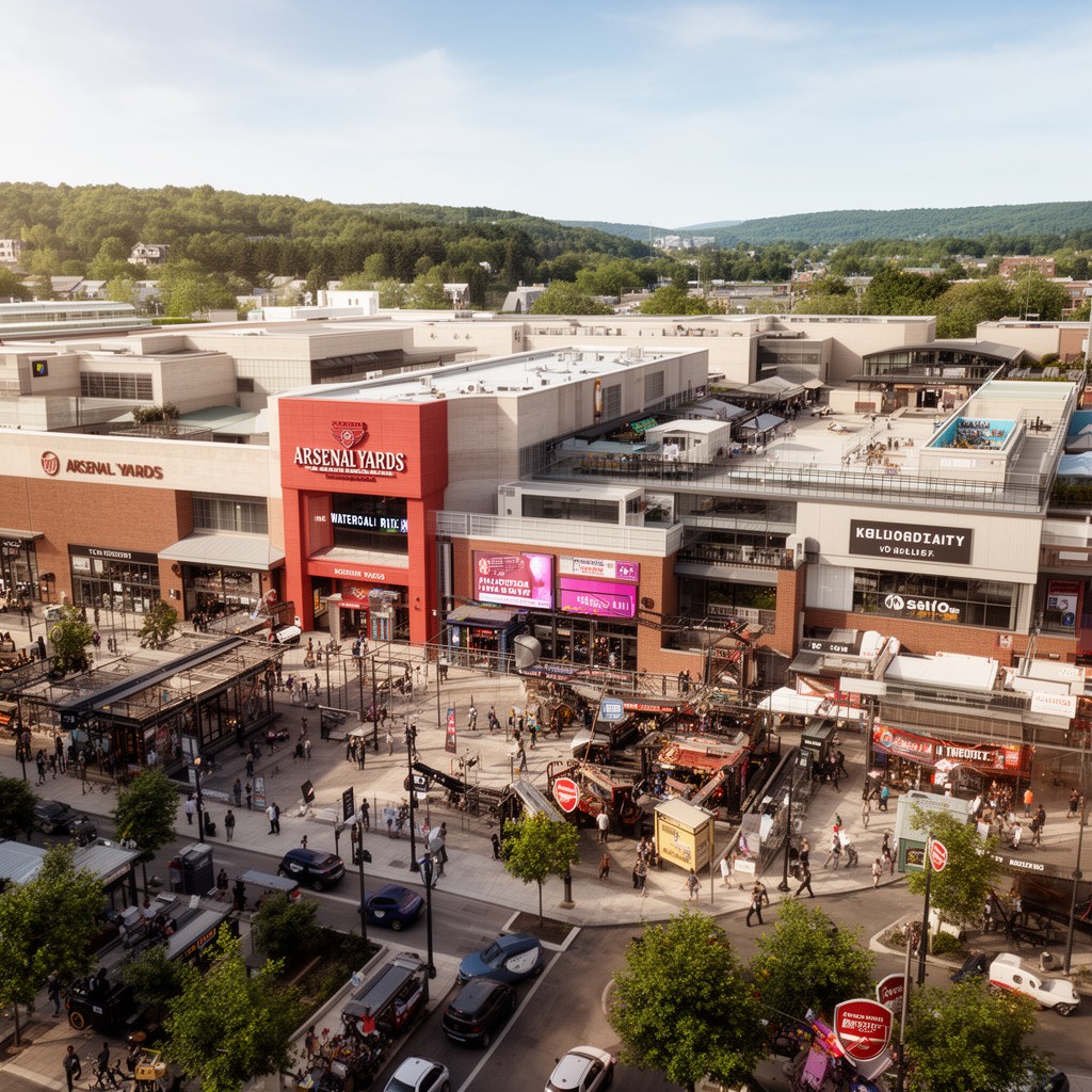 AI-generated illustration of Arsenal Yards