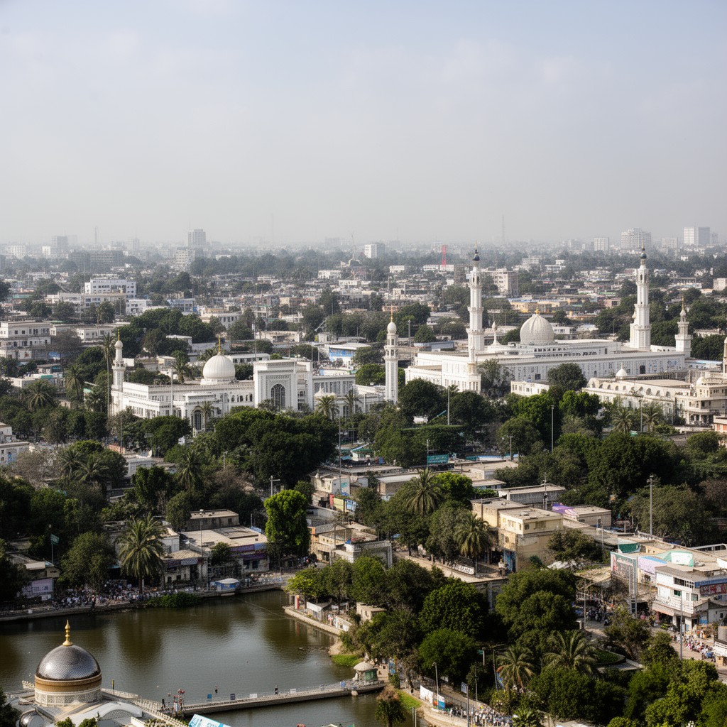 AI-generated illustration of Rabwah, Punjab, Pakistan