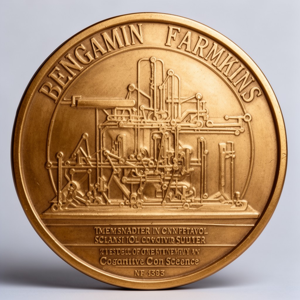 AI-generated illustration of Benjamin Franklin Medal in Computer and Cognitive Science