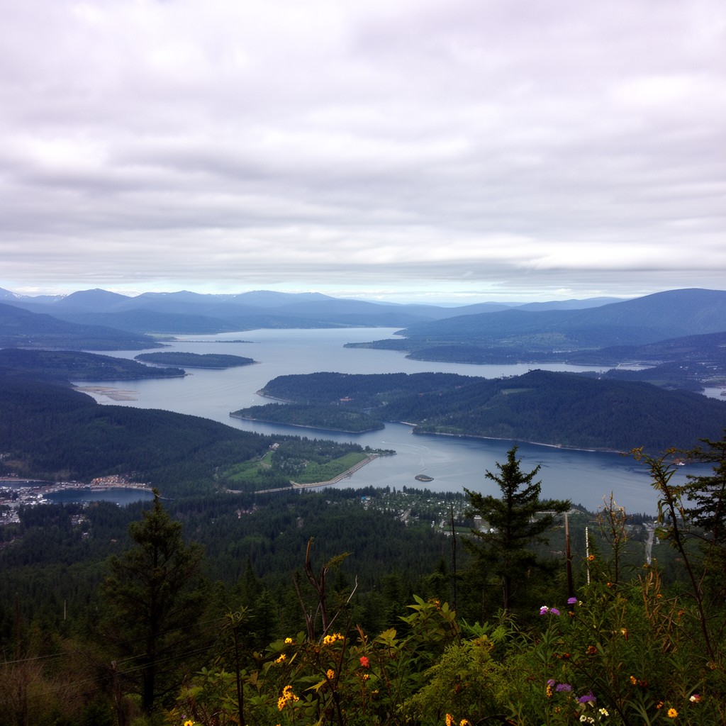 AI-generated illustration of Salish Sea