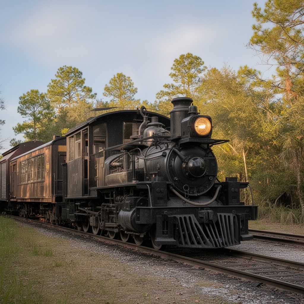 AI-generated illustration of Pensacola and Atlantic Railroad