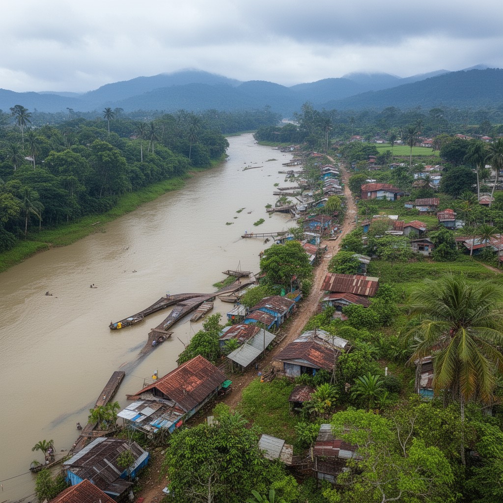 AI-generated illustration of Pampanga River