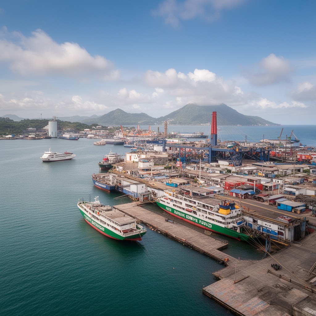 AI-generated illustration of Port of Batangas