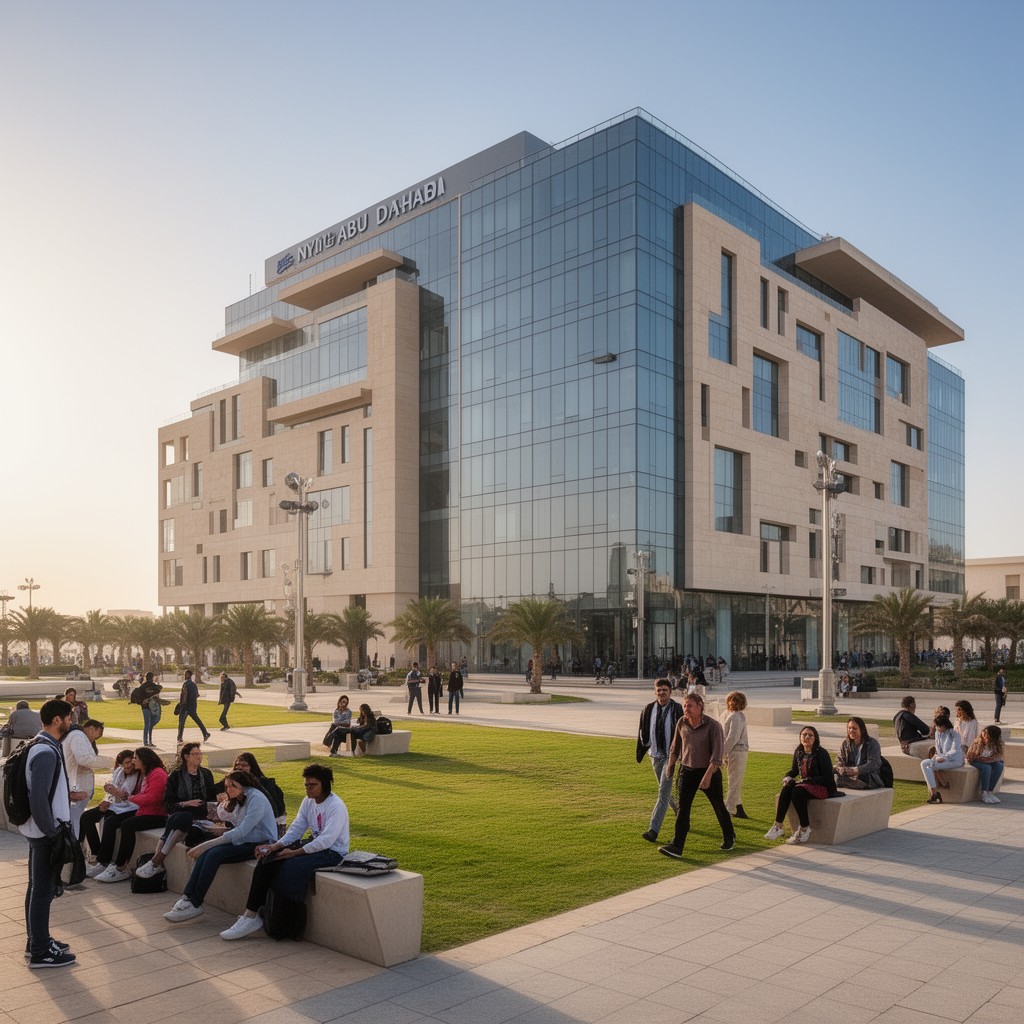 AI-generated illustration of NYU Abu Dhabi
