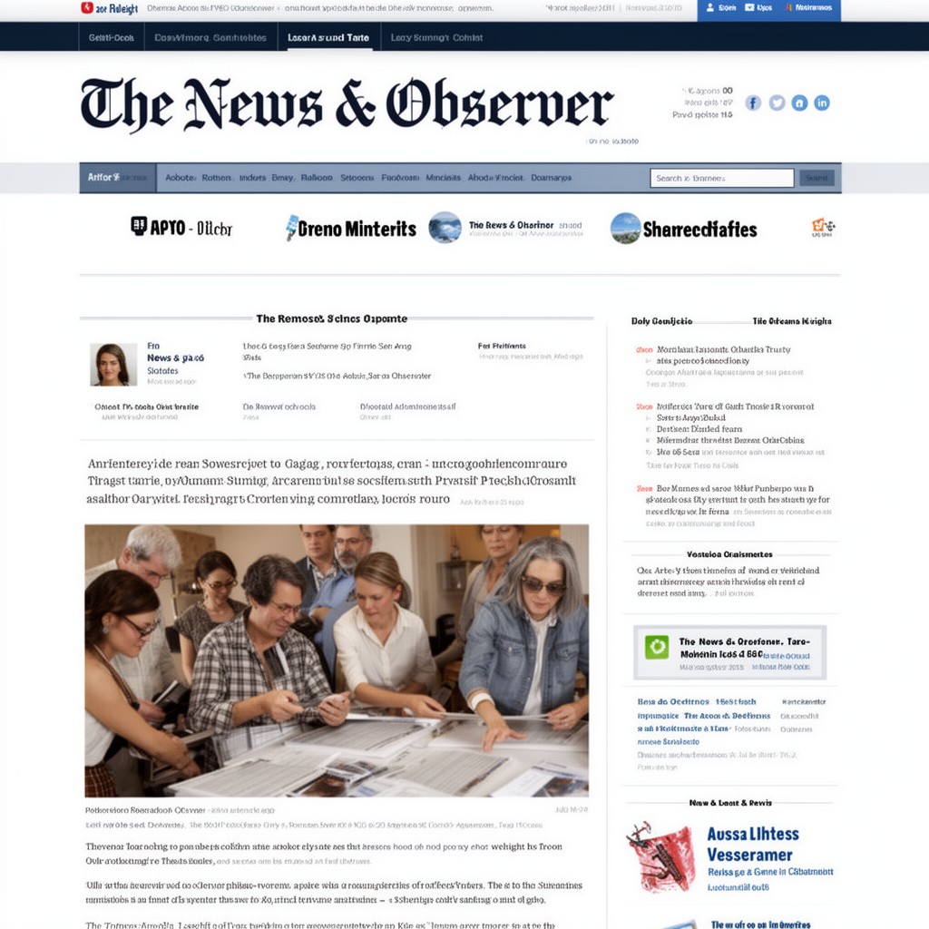 AI-generated illustration of The News & Observer