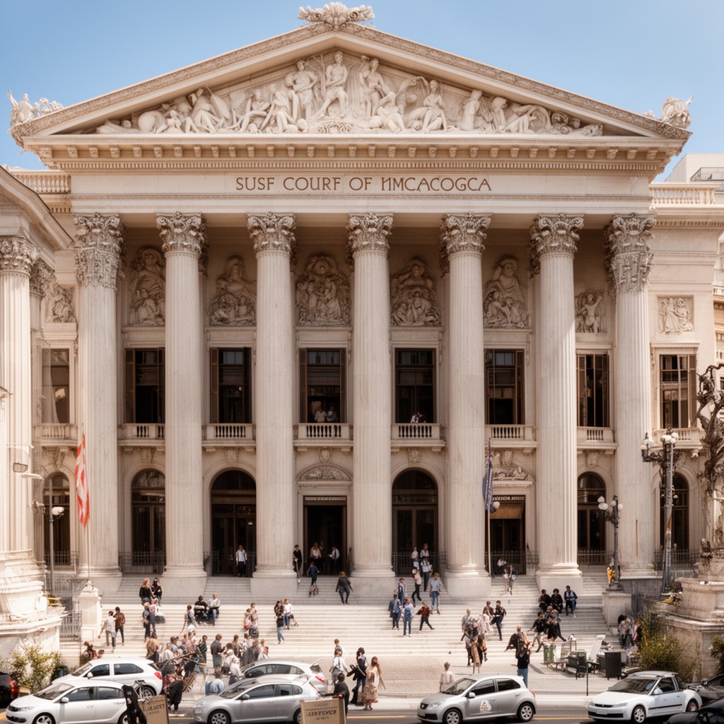 AI-generated illustration of Supreme Court of Monaco