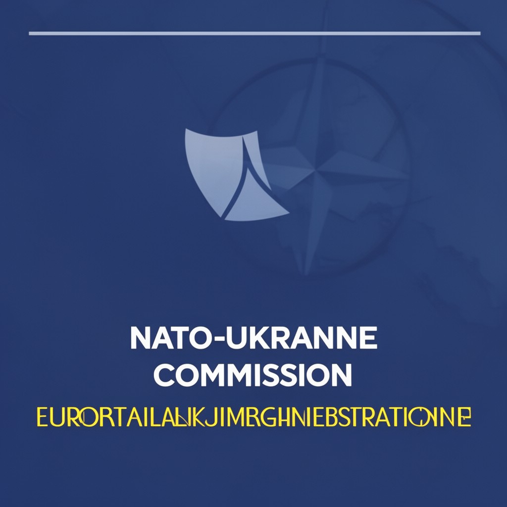AI-generated illustration of NATO-Ukraine Commission (political dialogue context)