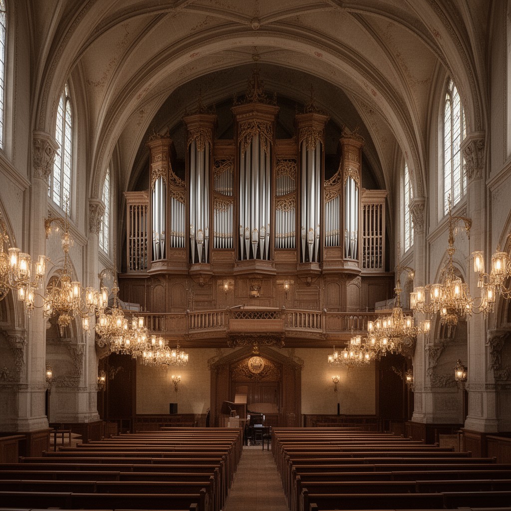 AI-generated illustration of Newberry Memorial Organ