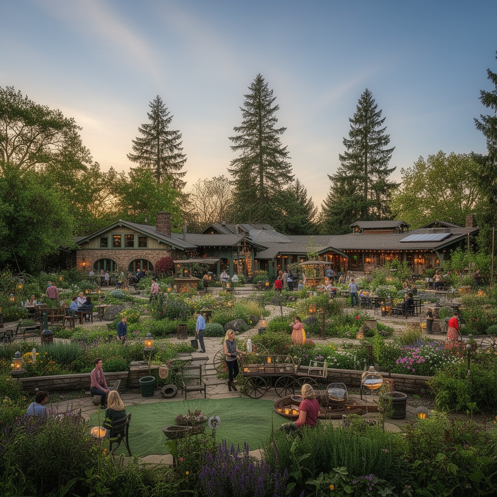 AI-generated illustration of McMenamins Edgefield