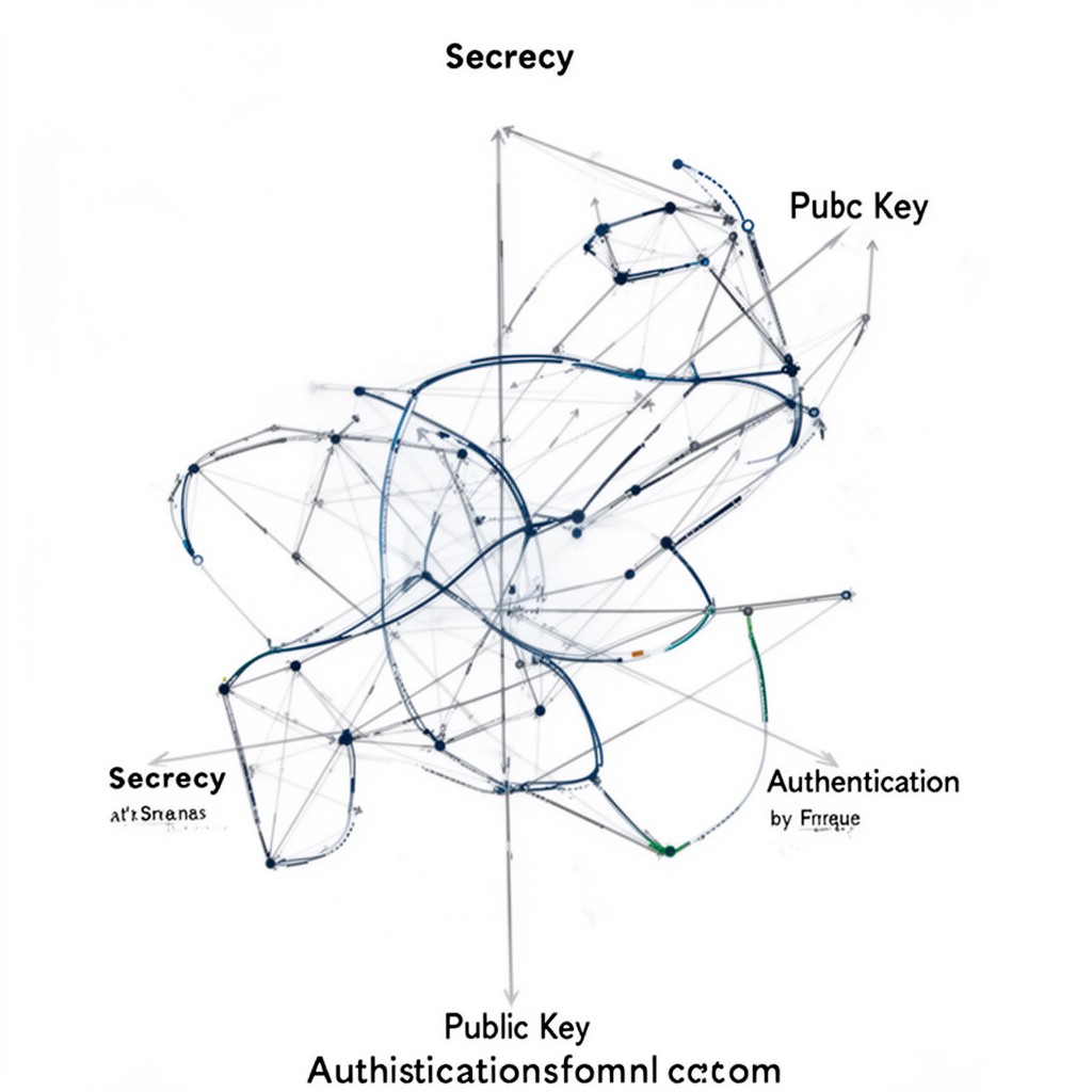 AI-generated illustration of Secrecy, Authentication, and Public Key Systems