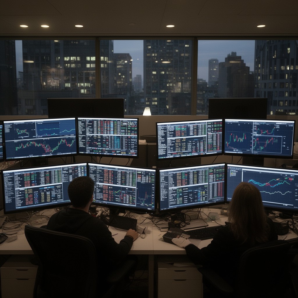 AI-generated illustration of Bloomberg Terminal