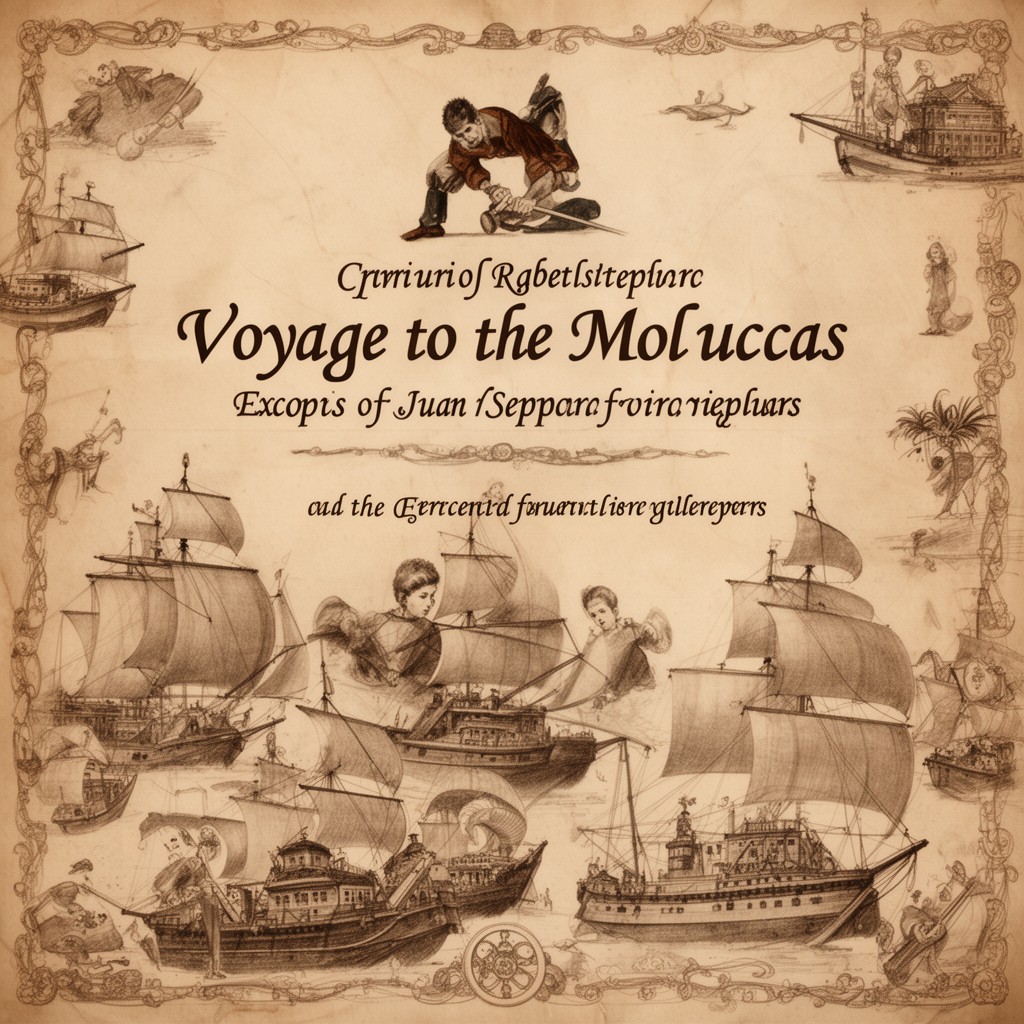 AI-generated illustration of Voyage to the Moluccas
