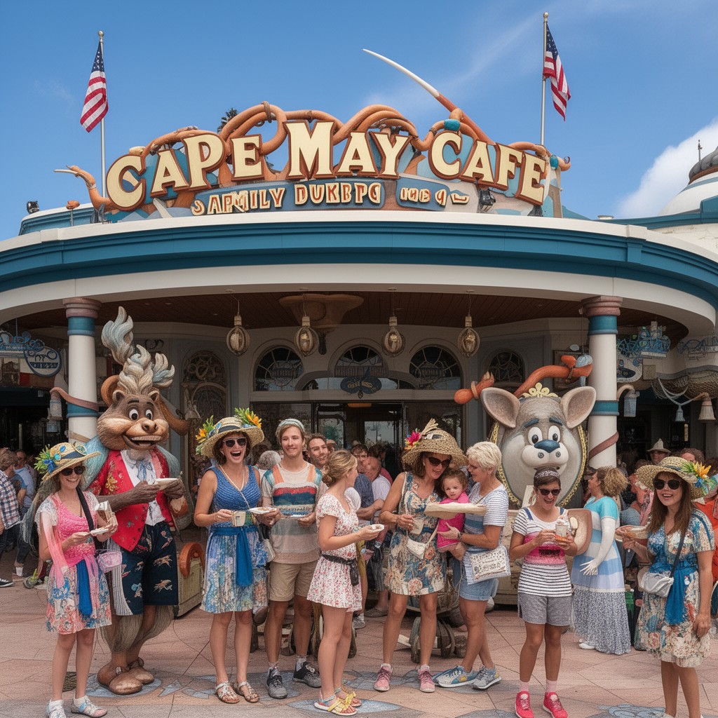 AI-generated illustration of Cape May Cafe