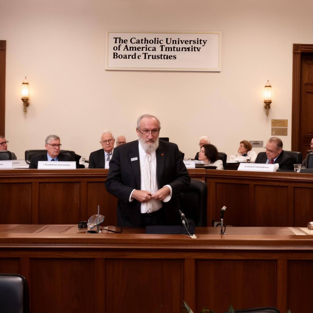 AI-generated illustration of The Catholic University of America Board of Trustees
