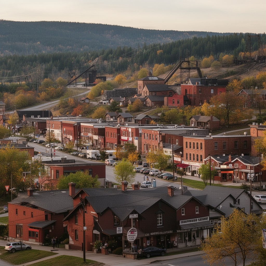 AI-generated illustration of Ishpeming, Michigan, United States