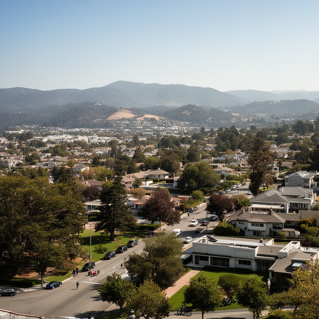 AI-generated illustration of Lafayette, California, United States