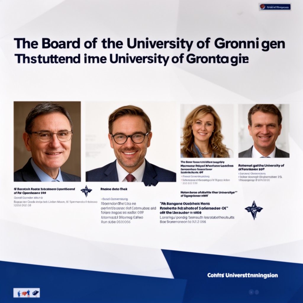 AI-generated illustration of Board of the University of Groningen